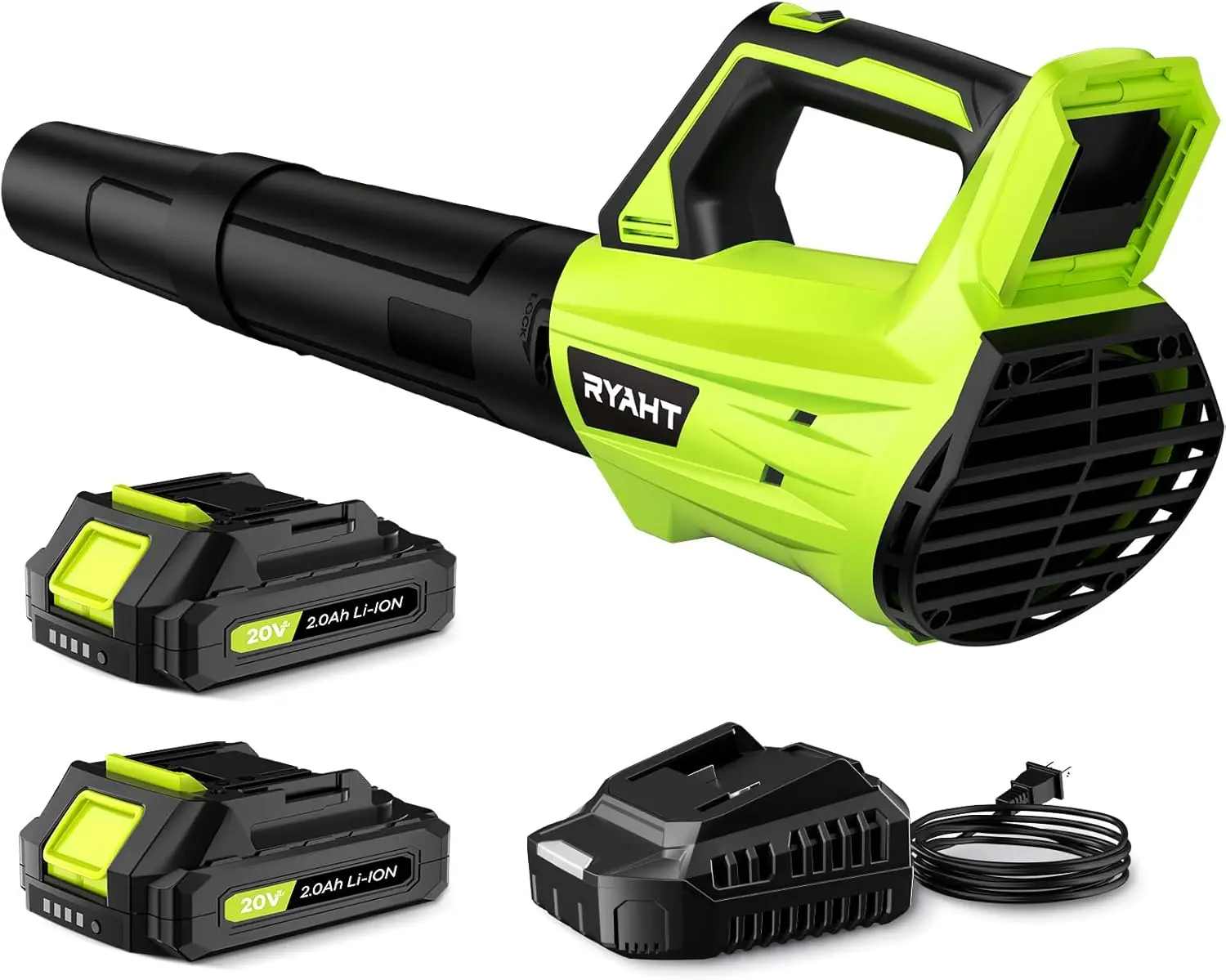 Cordless Leaf Blower 20V with 2 Batteries & Charger, 2 Speed Modes, Lightweight for Lawn & Patio
Cordless Leaf Blower 20V with 2 Batteries & Charger, 2 Speed Modes, Lightweight for Lawn & Patio