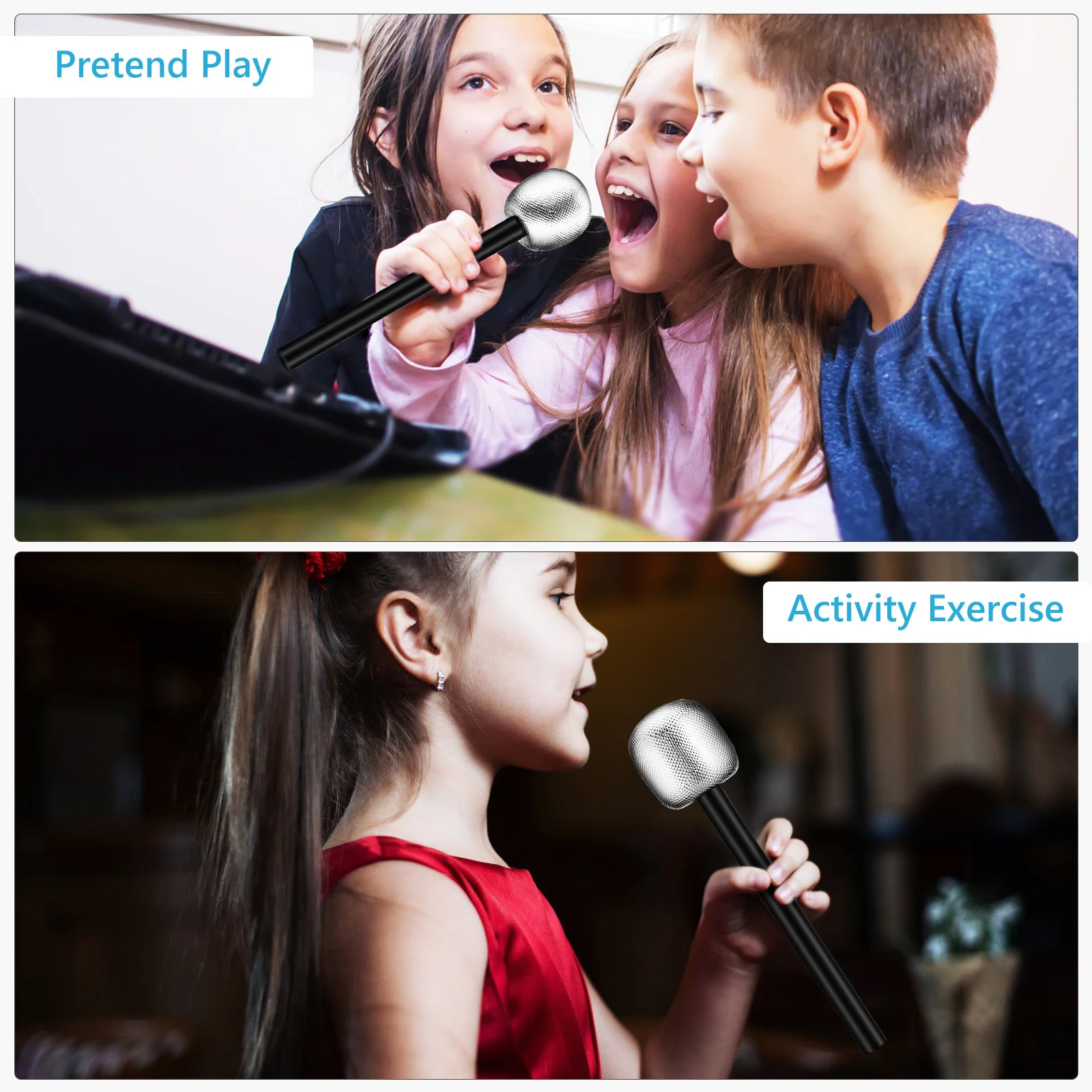 4Pcs Fake Microphone Prop Pretend Play Singing Mic Lightweight Simulation Microphone Party Favor Supplies Fake Mic
4Pcs Fake Microphone Prop Pretend Play Singing Mic Lightweight Simulation Microphone Party Favor Supplies Fake Mic