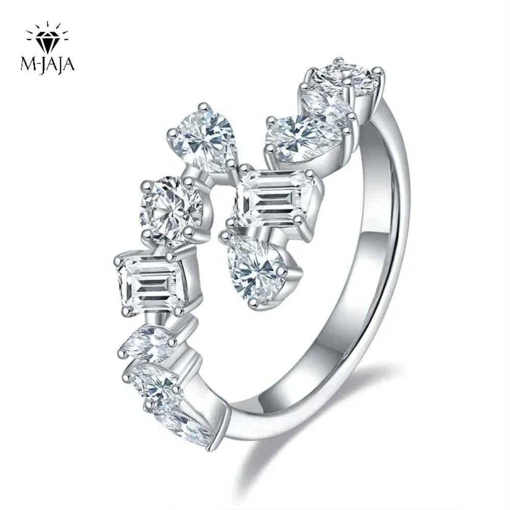 M-JAJA Full Moissanite Band Diamond Rings for Women 925 Sterling Silver Marquise Emerald Pear Round Cut Engagement Ring Jewelry
M-JAJA Full Moissanite Band Diamond Rings for Women 925 Sterling Silver Marquise Emerald Pear Round Cut Engagement Ring Jewelry