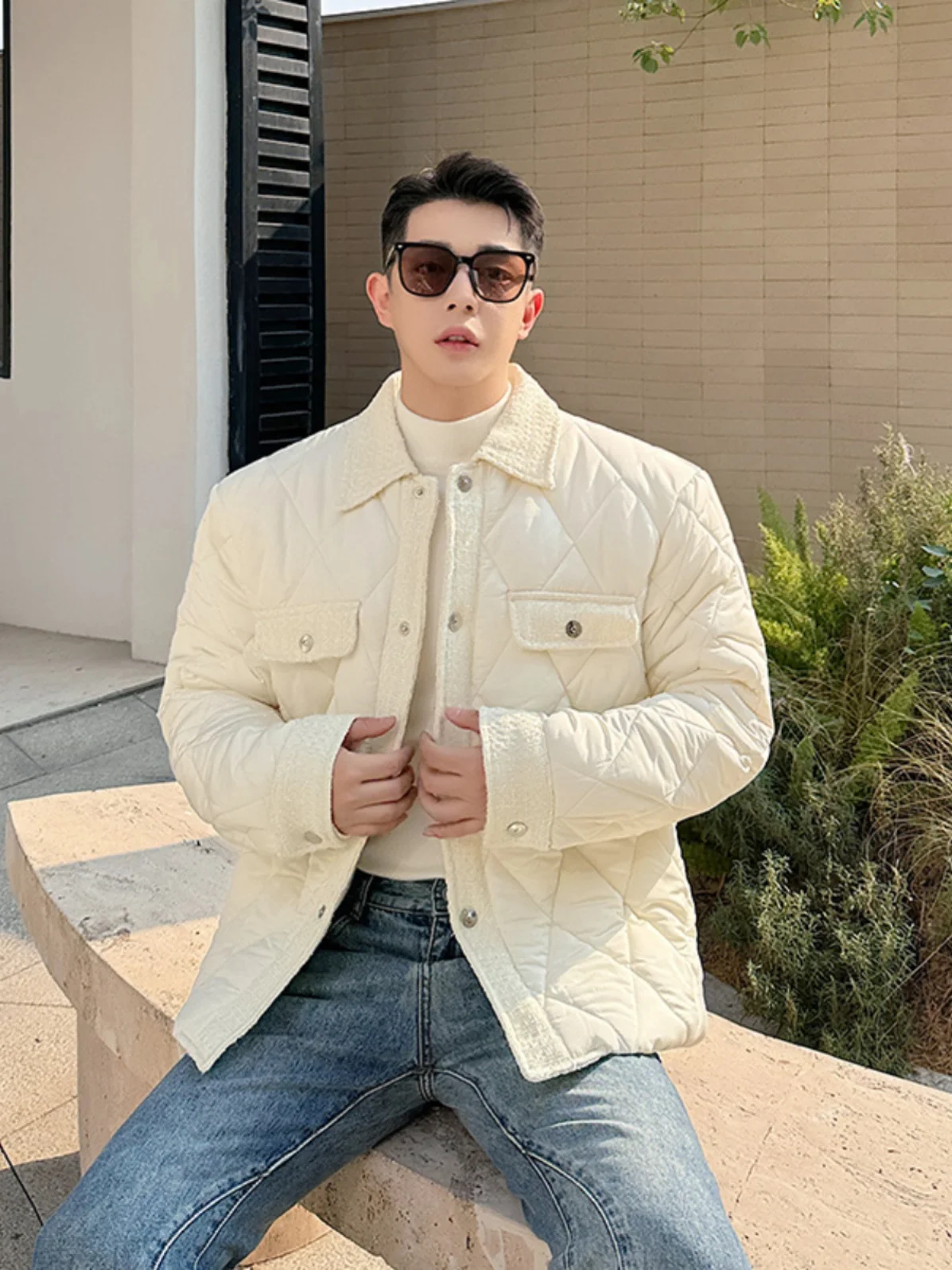 ort Cotton Jaet for Men Diamond Pattern Turn-down Collar Korean Sle Faionable Casual Loose Fit Youth ular
ort Cotton Jaet for Men Diamond Pattern Turn-down Collar Korean Sle Faionable Casual Loose Fit Youth ular