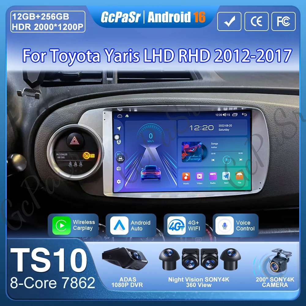 Автомагнитола Android 16 для Toyota Yaris LHD/RHD 2012-2017 с GPS-навигацией, Android Auto, CarPlay, Wi-Fi, видео, стереодисплеем, Bluetooth, без 2DIN
Автомагнитола Android 16 для Toyota Yaris LHD/RHD 2012-2017 с GPS-навигацией, Android Auto, CarPlay, Wi-Fi, видео, стереодисплеем, Bluetooth, без 2DIN
