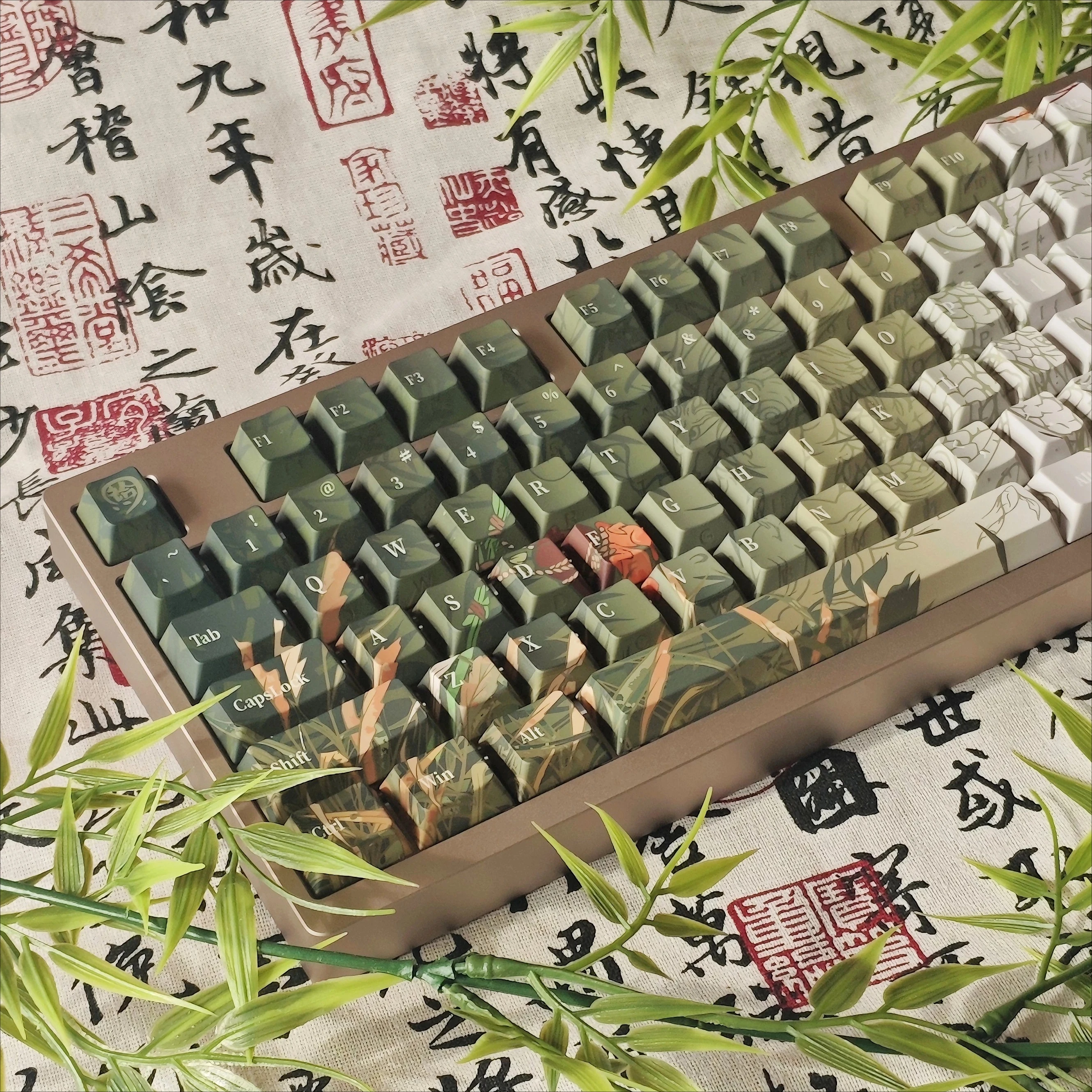 MAIMOOO Keycap Drunken Dragon Cherry Pbt Sublimation Green Chinese Style Bamboo Leaf Backlight Customized Keyboard Keycap
MAIMOOO Keycap Drunken Dragon Cherry Pbt Sublimation Green Chinese Style Bamboo Leaf Backlight Customized Keyboard Keycap