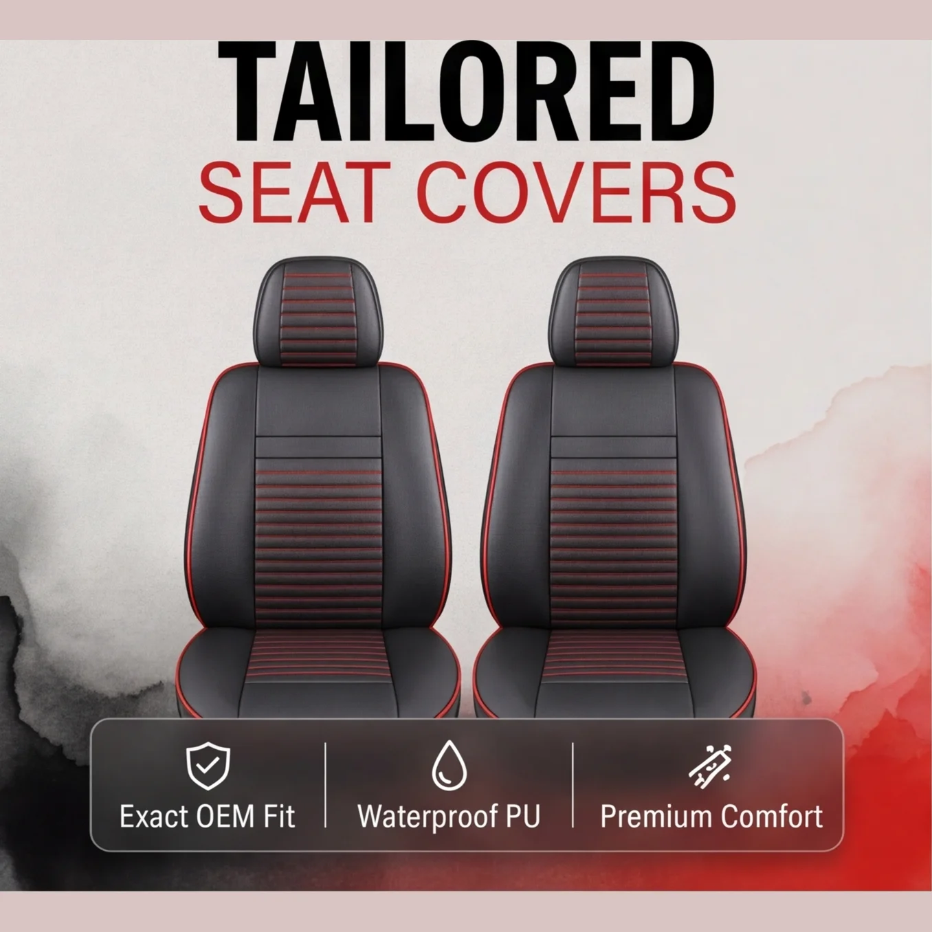 Full Set Seat Covers Waterproof Airbag Compatible Scratch Resistant Premium PU Synthetic Material 2012 2013 2014 2015 2016
Full Set Seat Covers Waterproof Airbag Compatible Scratch Resistant Premium PU Synthetic Material 2012 2013 2014 2015 2016