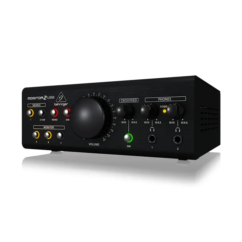 Behringers монитор 2 USB декодер подключает две гарнитуры к трем Hifi колонкам с регулятором громкости наушников
Behringers монитор 2 USB декодер подключает две гарнитуры к трем Hifi колонкам с регулятором громкости наушников