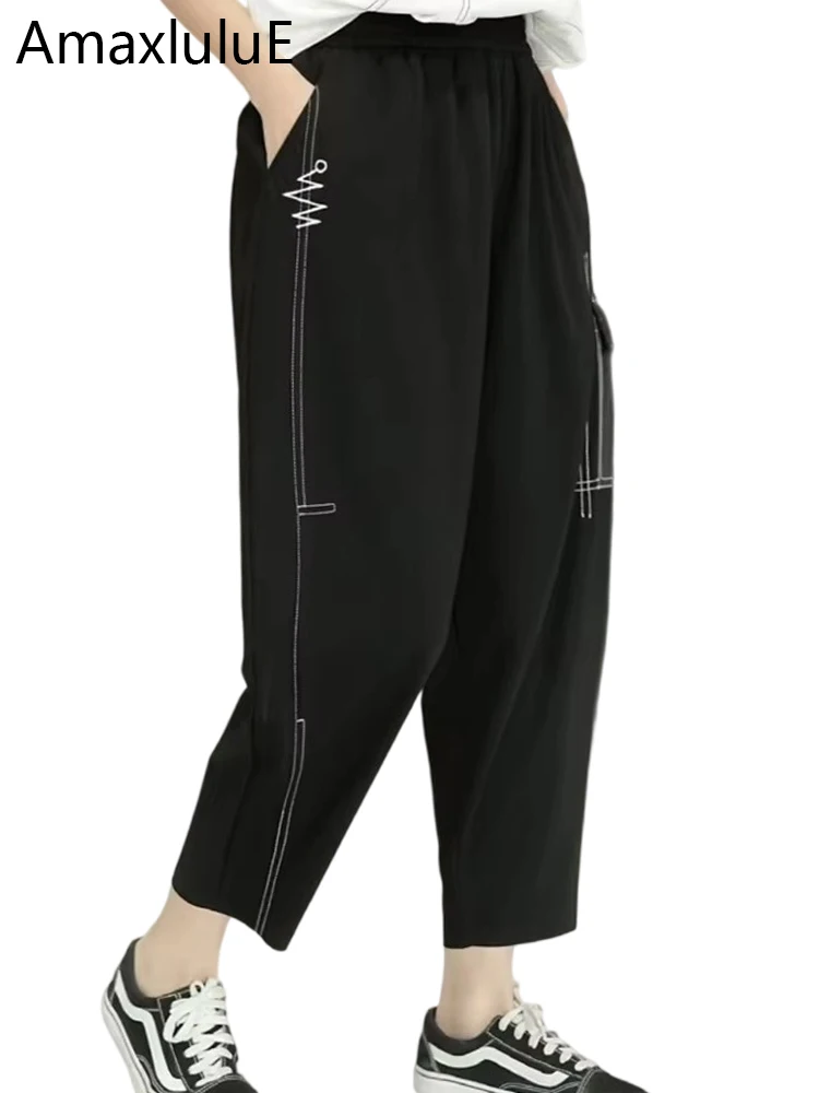 Amax luluE Summer Fashion Womens Leisure Streetwear Loose Classic Harem Pants Females Luxury Harajuku Vintage Elastic Trousers
Amax luluE Summer Fashion Womens Leisure Streetwear Loose Classic Harem Pants Females Luxury Harajuku Vintage Elastic Trousers