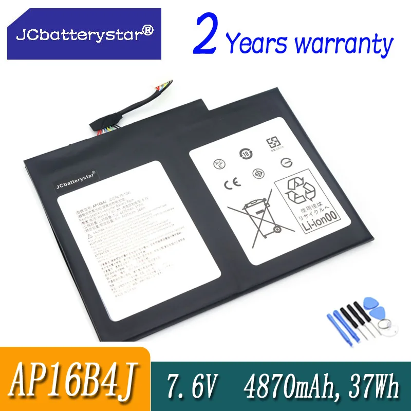 JC Новый аккумулятор для ноутбука AP16B4J для Acer Aspire Switch Alpha 12 SA5-27, планшет 7,6 В 37 Втч AP16B4J Быстрая доставка
JC Новый аккумулятор для ноутбука AP16B4J для Acer Aspire Switch Alpha 12 SA5-27, планшет 7,6 В 37 Втч AP16B4J Быстрая доставка