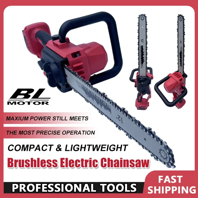 Fit Milwaukee Brushless Chainsaw 12 Inch with Auto Oiler Cordless Electric Saw for Tree Cutting & Logging Wood Cutting
Fit Milwaukee Brushless Chainsaw 12 Inch with Auto Oiler Cordless Electric Saw for Tree Cutting & Logging Wood Cutting