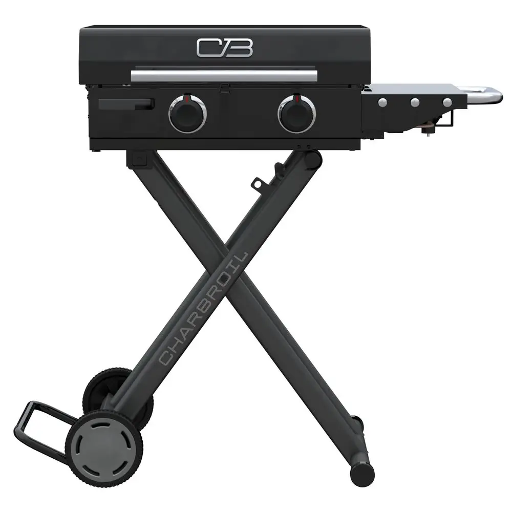 22 Performance Series Folding Cart 2Burner Portable Propane Gas Griddle, Black 463711223
22 Performance Series Folding Cart 2Burner Portable Propane Gas Griddle, Black 463711223