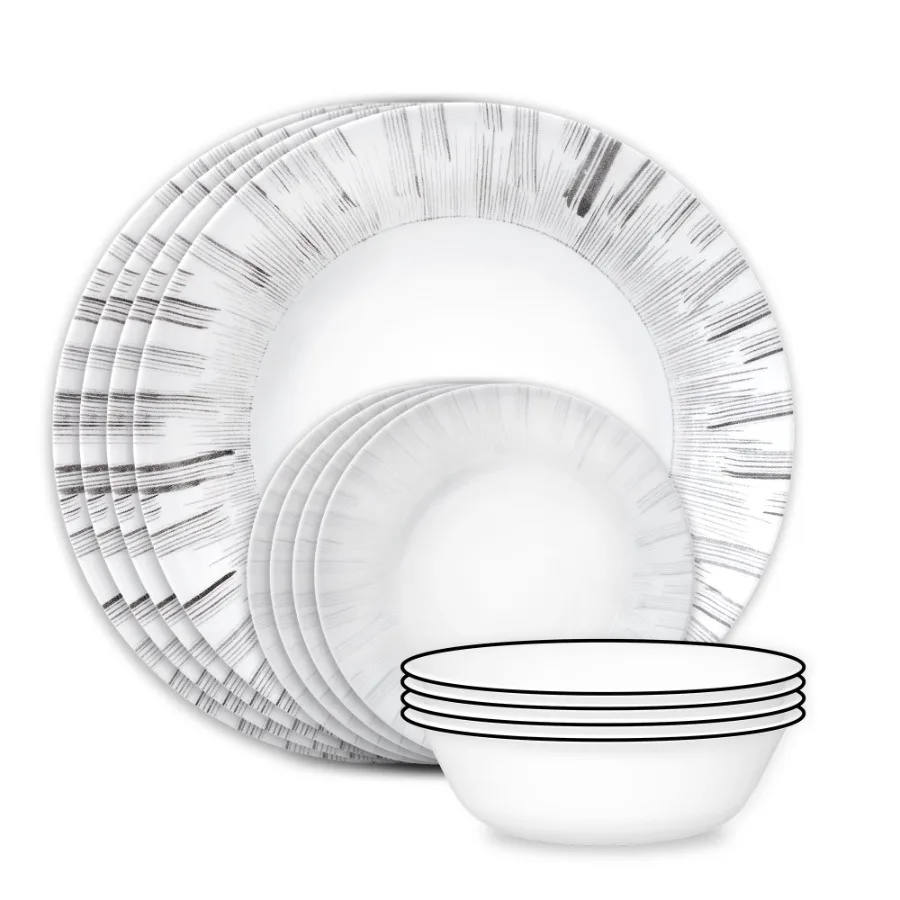 Arica 12-Piece Glass Dinnerware Set Service for 4
Arica 12-Piece Glass Dinnerware Set Service for 4