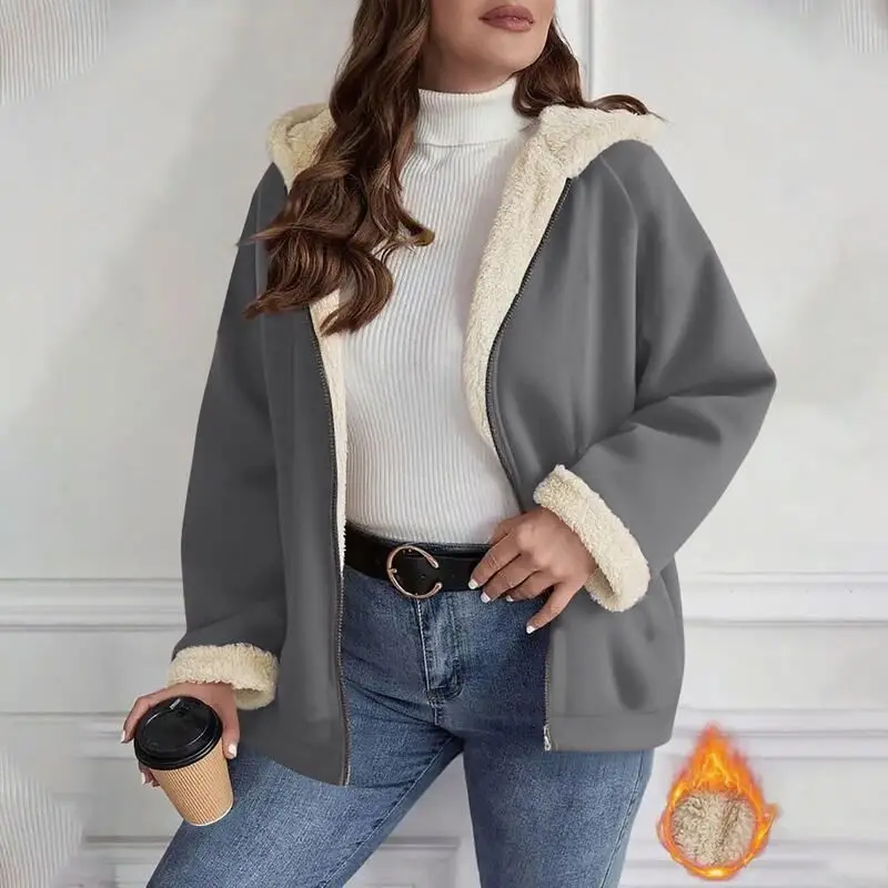 Women's Oversize Hoodie Jacket Casual Comfortable Long Sleeve Polyester Fabric Bright Surface All-Match Spring Workwear
Women's Oversize Hoodie Jacket Casual Comfortable Long Sleeve Polyester Fabric Bright Surface All-Match Spring Workwear