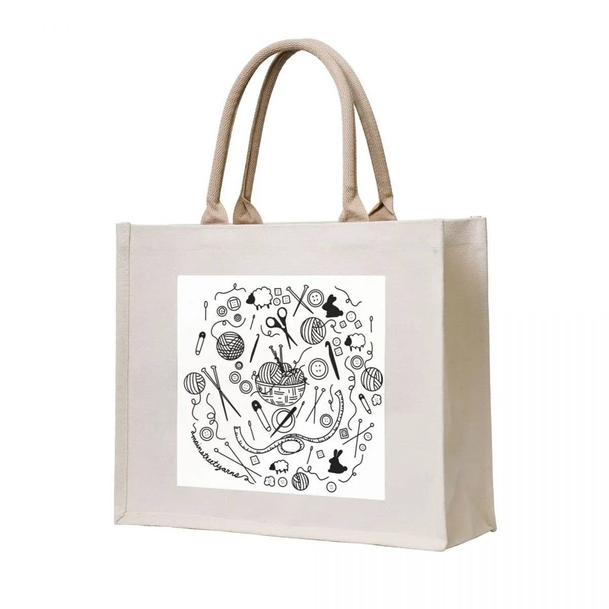 Yarn and notions pattern Tote Bag Big bag canvas tote bags Woman shopper bag
Yarn and notions pattern Tote Bag Big bag canvas tote bags Woman shopper bag