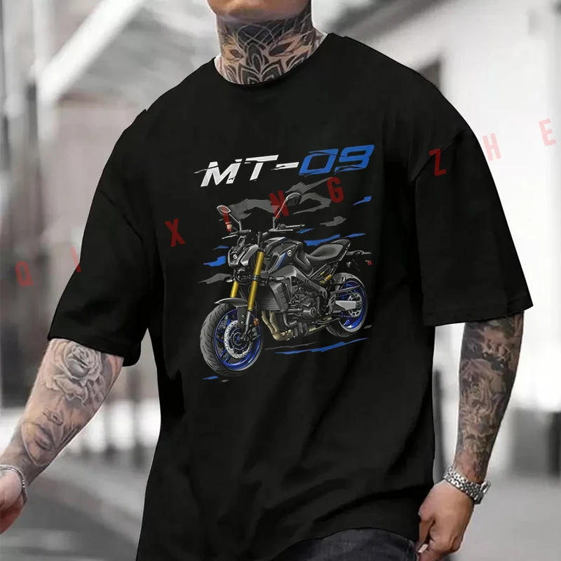 A Powerful Motorcycle With The MT09 Logo Motorcycle T-shirt Men And Women Cotton Casual Tshirt Short-sleeve O-neck Tops
A Powerful Motorcycle With The MT09 Logo Motorcycle T-shirt Men And Women Cotton Casual Tshirt Short-sleeve O-neck Tops