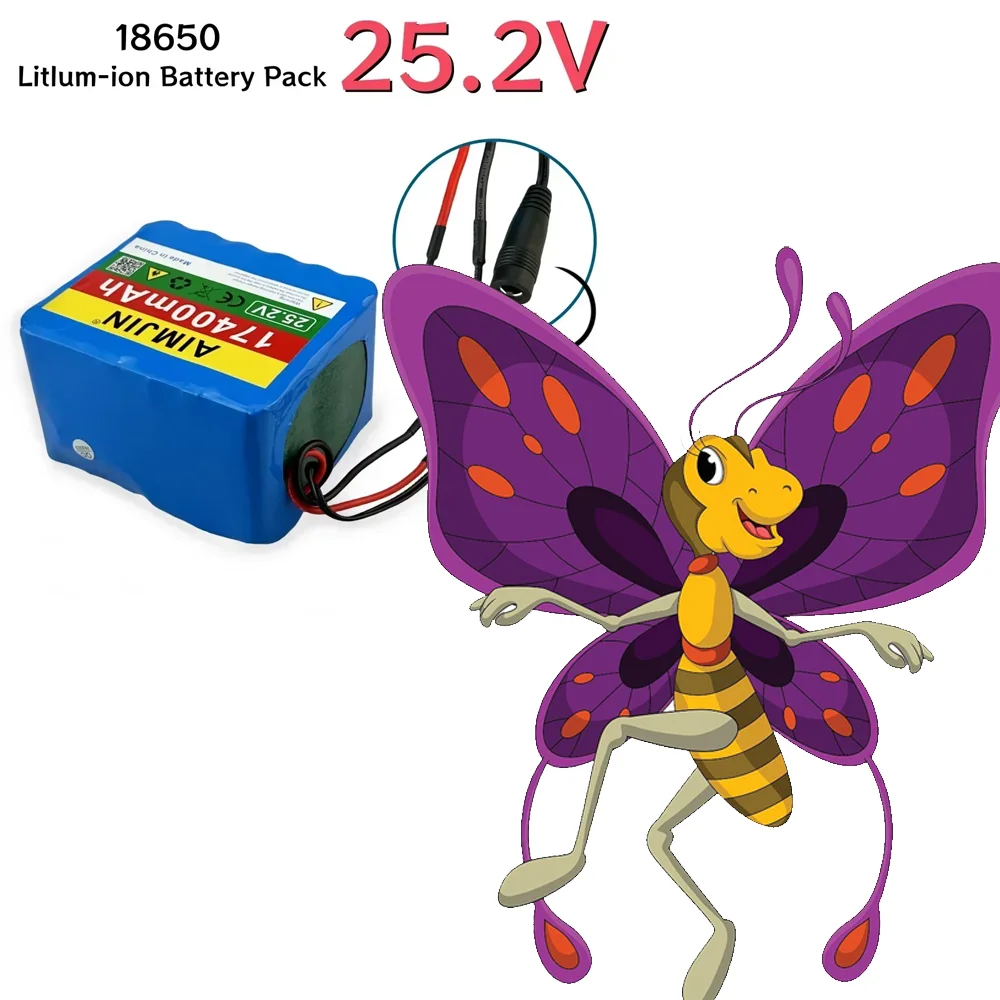 24V 17.4Ah 6S5P battery pack lithium 350w e-bike li-ion 25.2V 17400mAh lithium bms electric bike battery 250W+2A charger
24V 17.4Ah 6S5P battery pack lithium 350w e-bike li-ion 25.2V 17400mAh lithium bms electric bike battery 250W+2A charger