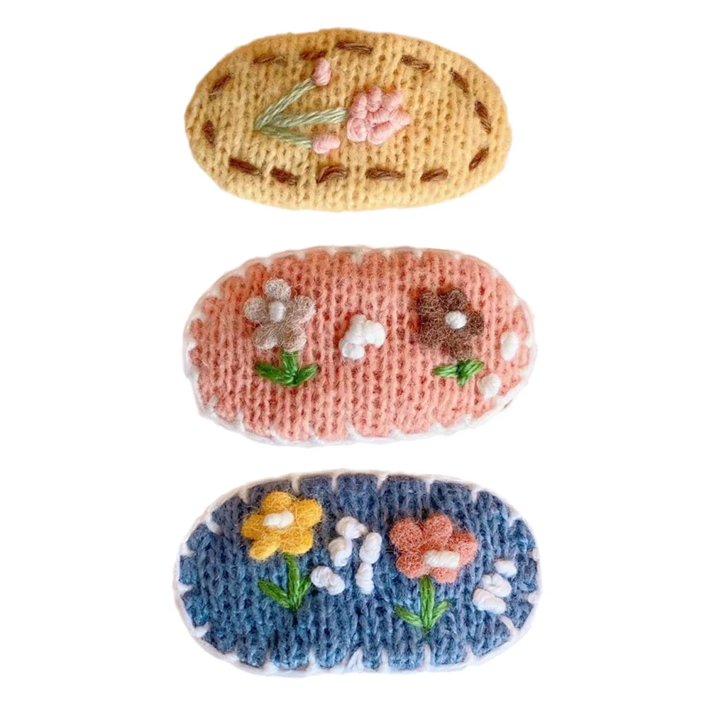 3Pcs Stylish Woolen Knitting Hair Clips Flower Design Women Hair Clamps Lovely Accessories for Girls Daily Wear Party
3Pcs Stylish Woolen Knitting Hair Clips Flower Design Women Hair Clamps Lovely Accessories for Girls Daily Wear Party