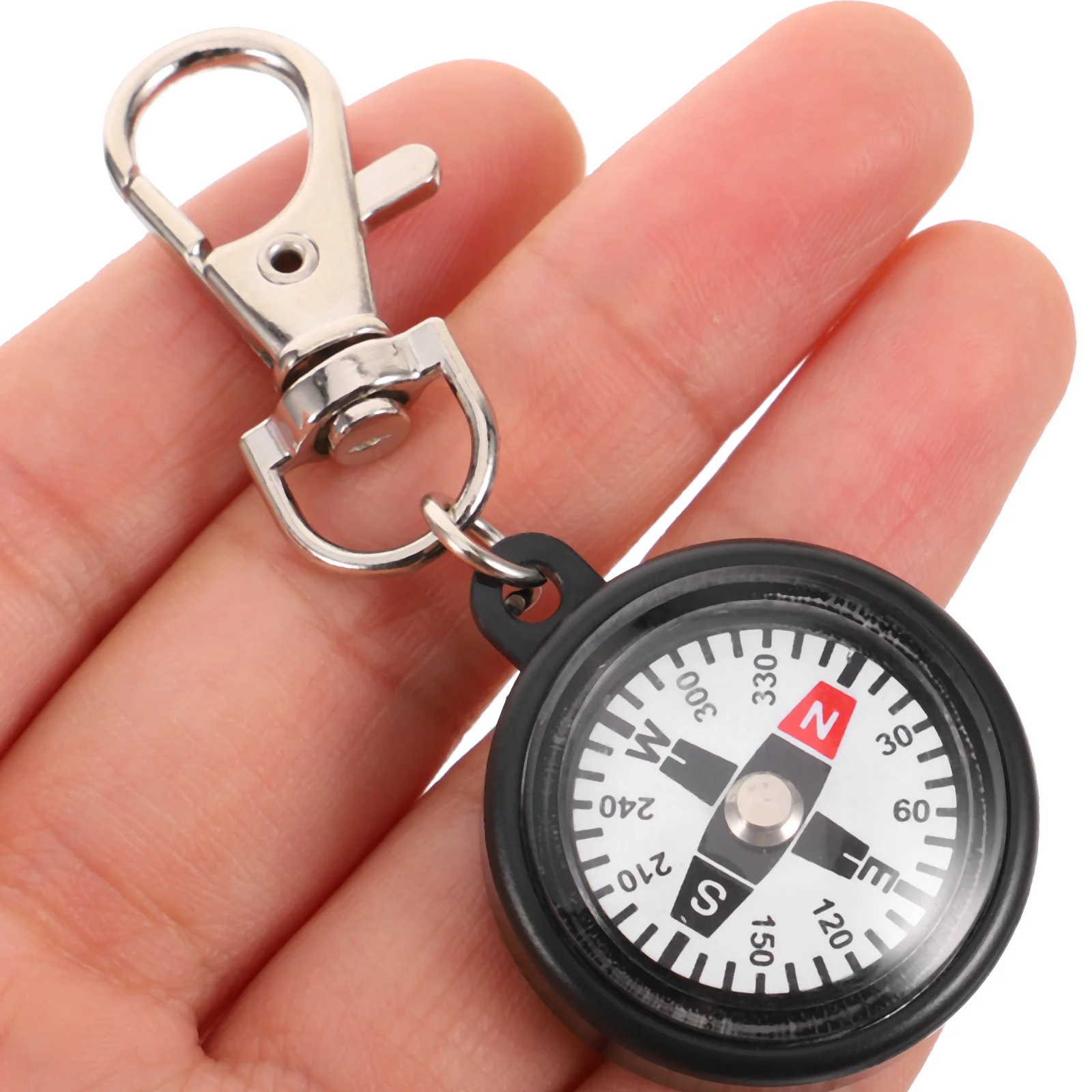 Mini Compass Keychain Outdoor Portable Hiking Camping Accessory Durable Plastic Snap Hook For Men 
Mini Compass Keychain Outdoor Portable Hiking Camping Accessory Durable Plastic Snap Hook For Men