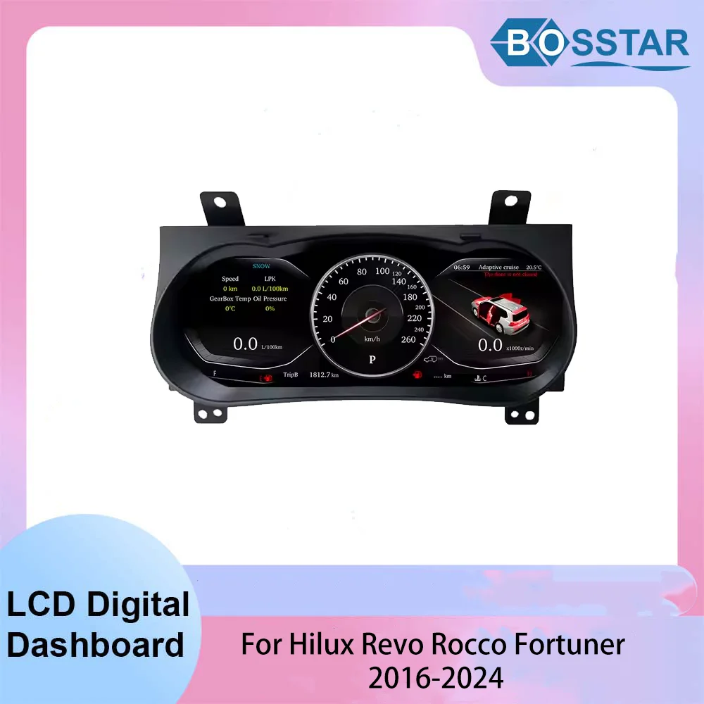 12.3" LCD Car Digital Speedometer For Hilux Revo Rocco Fortuner 2016-2024 Digital Speedometer Cluster Digital Dashboard
12.3" LCD Car Digital Speedometer For Hilux Revo Rocco Fortuner 2016-2024 Digital Speedometer Cluster Digital Dashboard