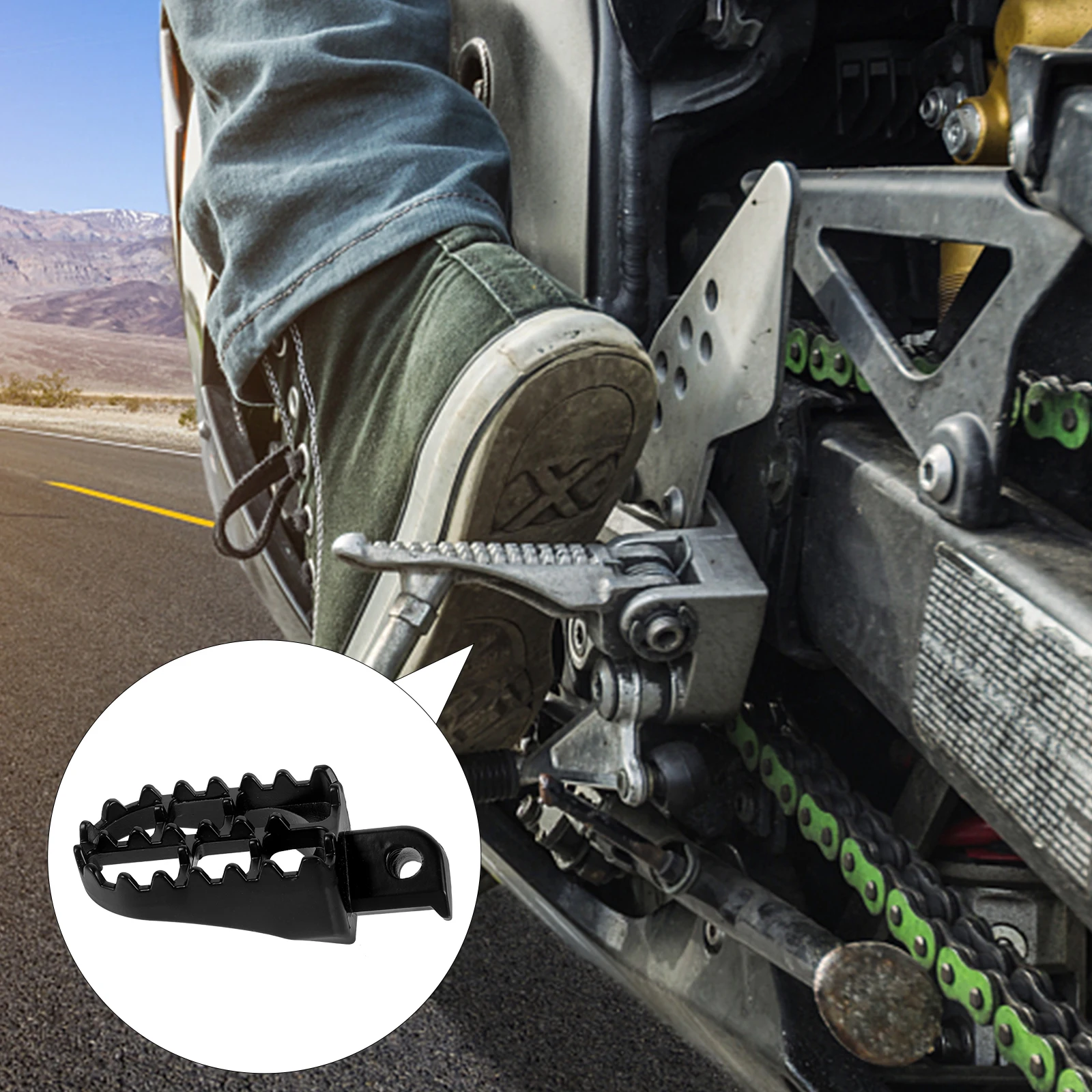 Aluminum Alloy Dirt Bike Foot Pegs Black Color Motorcycle Footrest Component Floorboards Parts Accessories Sturdy Long
Aluminum Alloy Dirt Bike Foot Pegs Black Color Motorcycle Footrest Component Floorboards Parts Accessories Sturdy Long