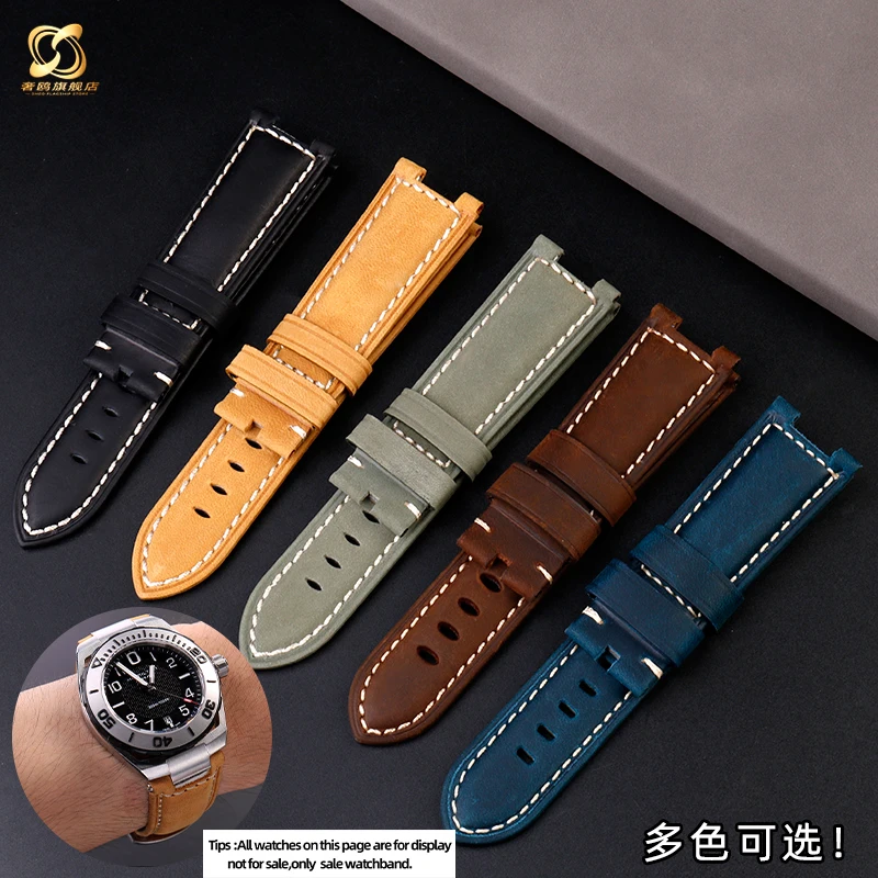 26MM Leather Watchstrap For Hamilton Manta Rays H78615985 H78615355 H78615135 Cowhide Watchband Concave Joint Watch Accessories
26MM Leather Watchstrap For Hamilton Manta Rays H78615985 H78615355 H78615135 Cowhide Watchband Concave Joint Watch Accessories