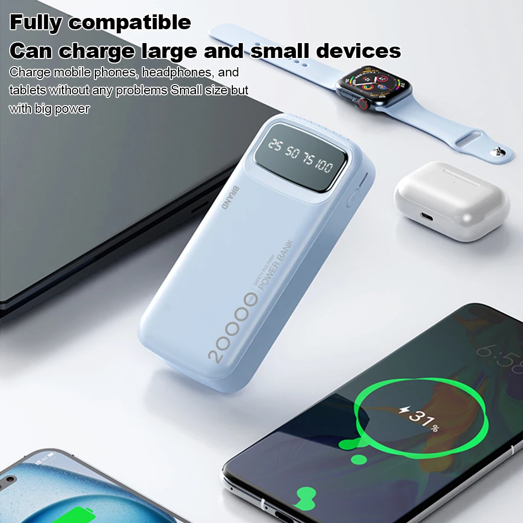 20000 мАч Power Bank для iPhone 16 Xiaomi Samsung Power Bank с кабелем PortableUAB C Быстрая зарядка мобильного внешнего запасного аккумулятора
20000 мАч Power Bank для iPhone 16 Xiaomi Samsung Power Bank с кабелем PortableUAB C Быстрая зарядка мобильного внешнего запасного аккумулятора