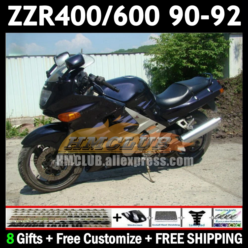 Glossy Black OEM Fairing For KAWASAKI NINJA ZZR-400 ZZR400 90 91 92 184No.0 ZZR600 ZZR 400 600 1990 1991 1992 ABS Full Body Kit
Glossy Black OEM Fairing For KAWASAKI NINJA ZZR-400 ZZR400 90 91 92 184No.0 ZZR600 ZZR 400 600 1990 1991 1992 ABS Full Body Kit