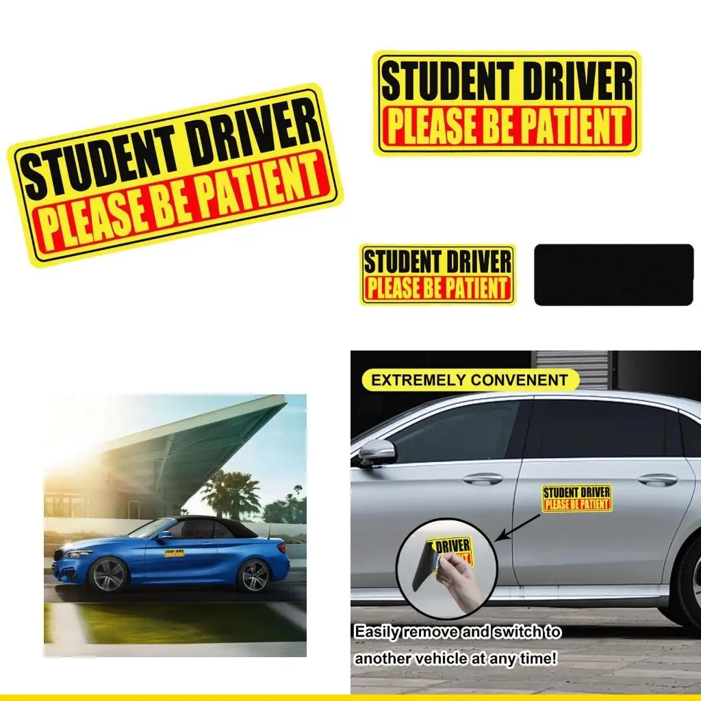 SZCH Reflective Bumper Student Driver Stickers Reusable Waterproof Safety Decals Suitable For New Car Trucks
SZCH Reflective Bumper Student Driver Stickers Reusable Waterproof Safety Decals Suitable For New Car Trucks