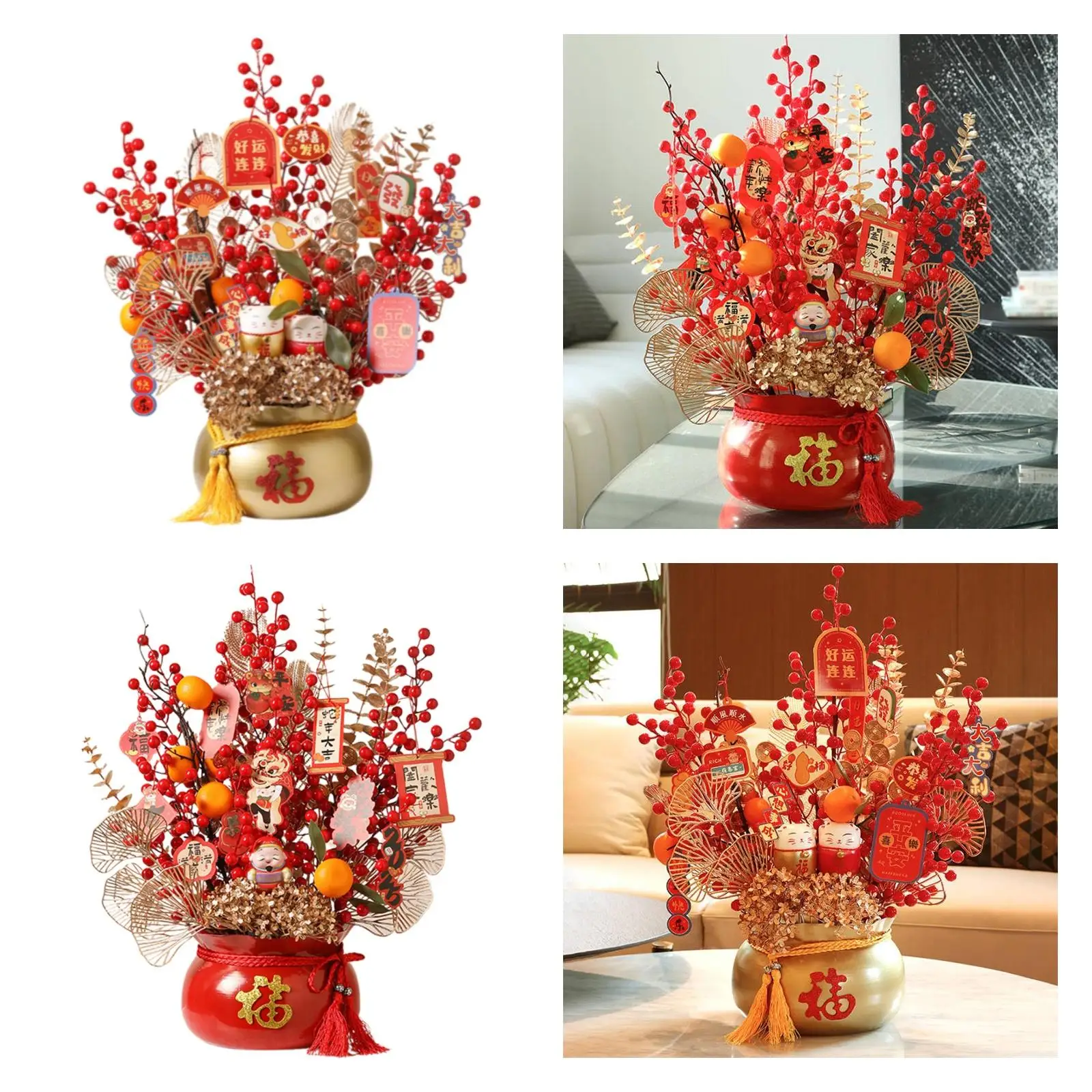 2025 Chinese New Year Artificial Potted Plant 19x23.6inch Tabletop Decoration for Congratulatory Gift Multifunctional
2025 Chinese New Year Artificial Potted Plant 19x23.6inch Tabletop Decoration for Congratulatory Gift Multifunctional