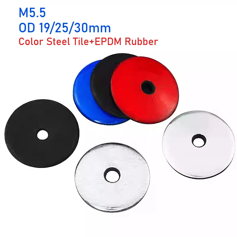 Шайбы кровельные M5.5 из композитного водонепроницаемого каучука EPDM, диаметр 19/25/30 мм, с защитой от расшатывания и скольжения, для саморезов
Шайбы кровельные M5.5 из композитного водонепроницаемого каучука EPDM, диаметр 19/25/30 мм, с защитой от расшатывания и скольжения, для саморезов