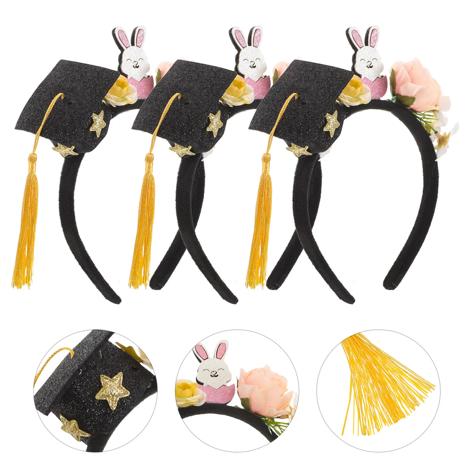 3Pcs Graduation Cap Headband Mini Bachelor Cap Hairband for Lightweight Comfortable Fit Ideal for 2025 Preschool Graduation
3Pcs Graduation Cap Headband Mini Bachelor Cap Hairband for Lightweight Comfortable Fit Ideal for 2025 Preschool Graduation
