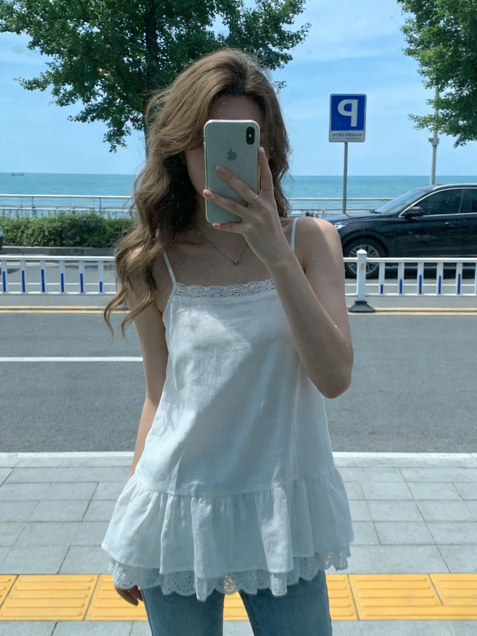 Lace Trim Vest And Skirt Set Women's Summer Puffy Hem Layered Wear Sleeveless Base Shirt Top Commute Style Loose Fit Citywalk
Lace Trim Vest And Skirt Set Women's Summer Puffy Hem Layered Wear Sleeveless Base Shirt Top Commute Style Loose Fit Citywalk