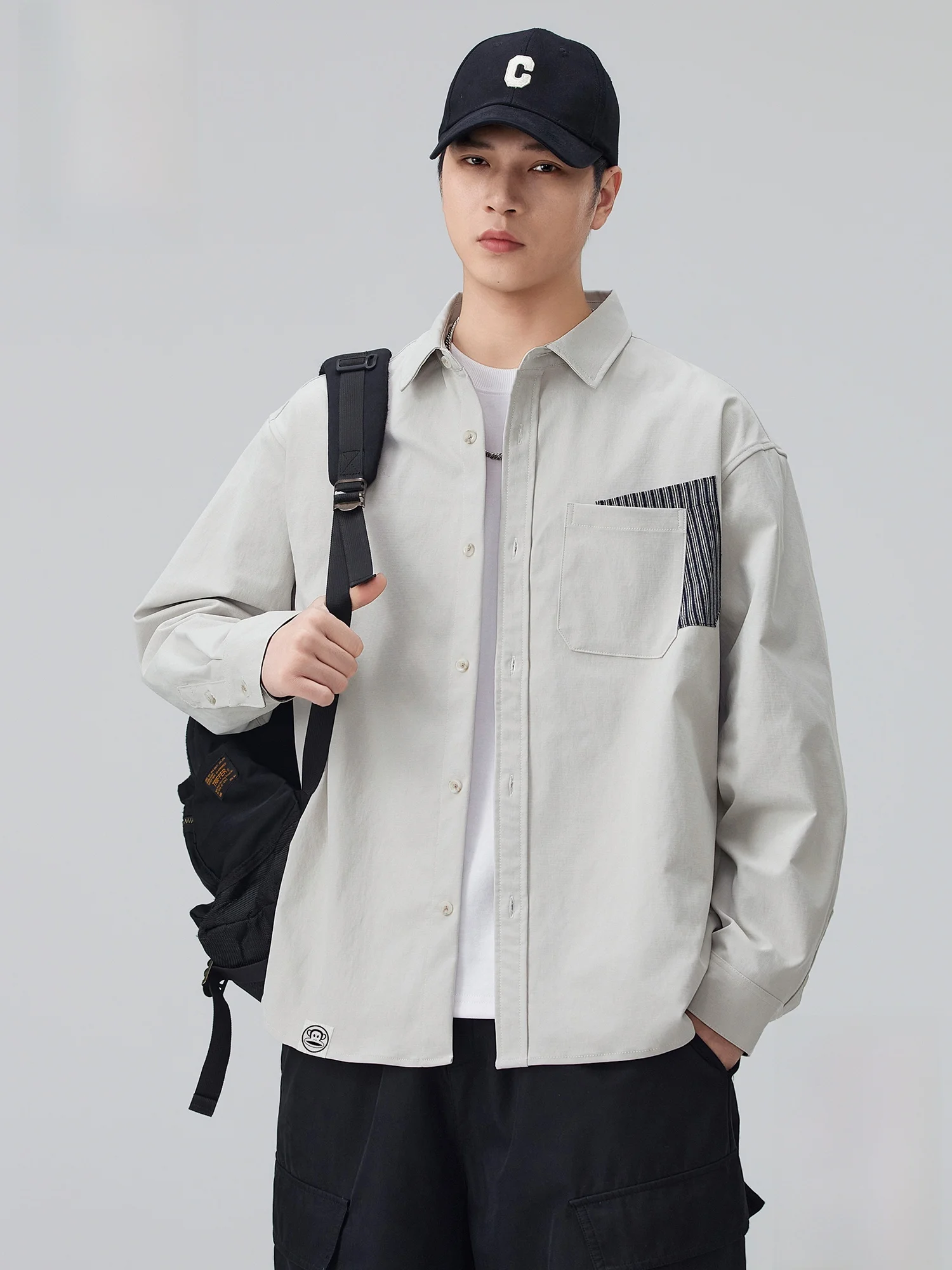 PaulFrank Long Sve Casual irt for Men Spring 2026 Patchwork Color Blo Design Workwear Polyester Fiber Loose Fit irt
PaulFrank Long Sve Casual irt for Men Spring 2026 Patchwork Color Blo Design Workwear Polyester Fiber Loose Fit irt