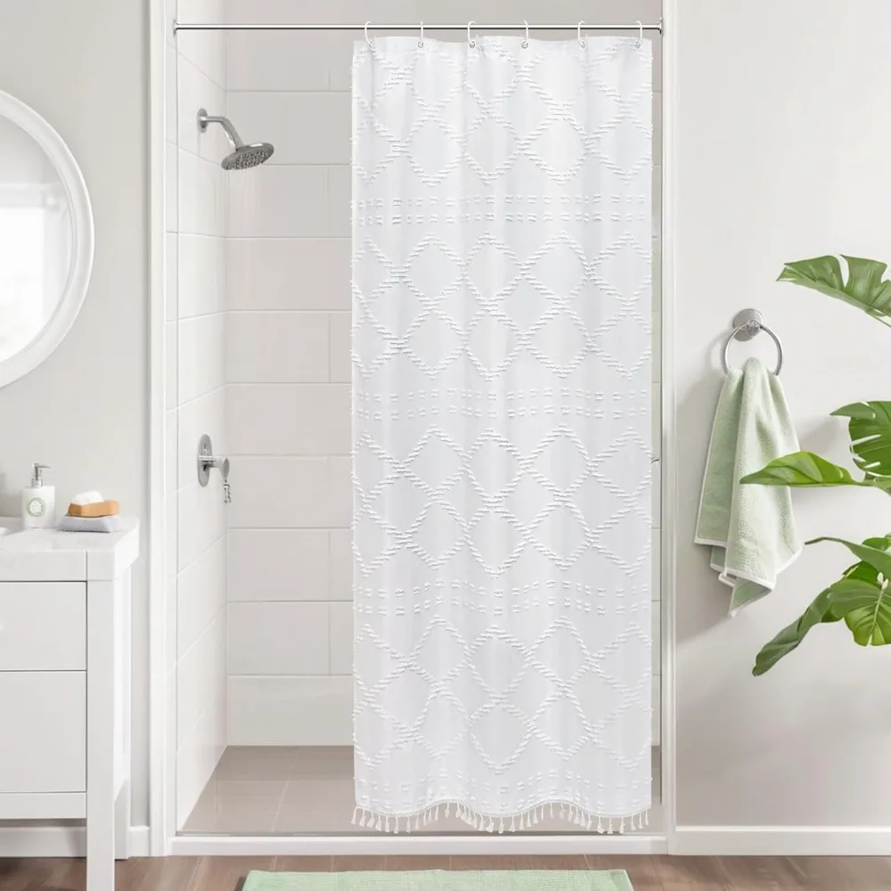 Practical Waterproof Shower Curtain Solid Color Thickened Shower Drape Tassels No Drilling Bath Curtain Hotel
Practical Waterproof Shower Curtain Solid Color Thickened Shower Drape Tassels No Drilling Bath Curtain Hotel