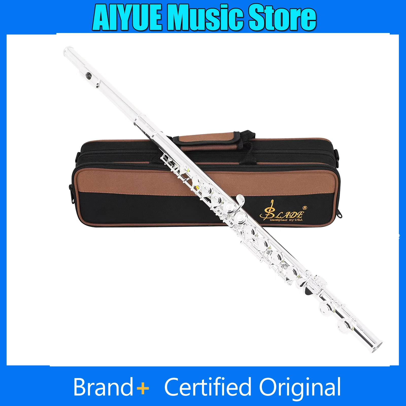 SLADE 16 Hole Flute With C And E Keys Closed Hole Flute Suitable For Professional Horizontal Flute With Accessory
SLADE 16 Hole Flute With C And E Keys Closed Hole Flute Suitable For Professional Horizontal Flute With Accessory