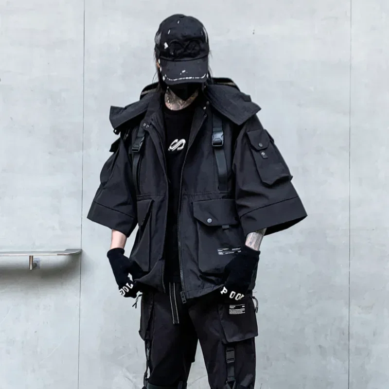 2024 Autumn Winter Hip Hop Techwear Cargo Jacket Men's Harajuku Casual Hooded Jackets Tactical Hooded Coats Streetwear
2024 Autumn Winter Hip Hop Techwear Cargo Jacket Men's Harajuku Casual Hooded Jackets Tactical Hooded Coats Streetwear