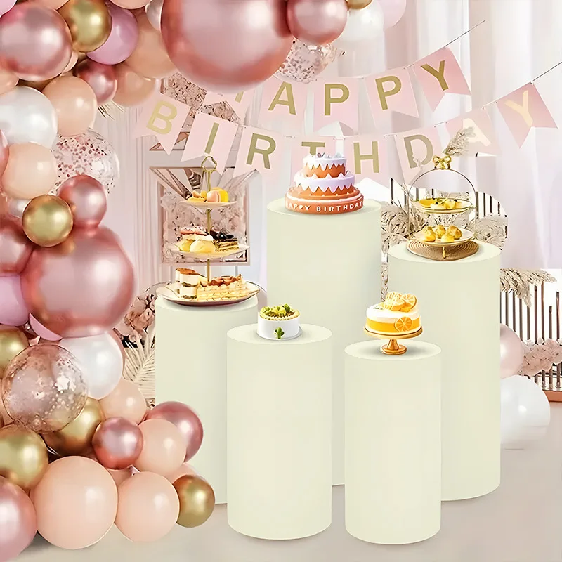 3pcs/5pcs Spandex Pink Round Pillar Covers Cylinder Pedestal Stand Covers Solid for Birthday Event Party Wedding Props Decor
3pcs/5pcs Spandex Pink Round Pillar Covers Cylinder Pedestal Stand Covers Solid for Birthday Event Party Wedding Props Decor