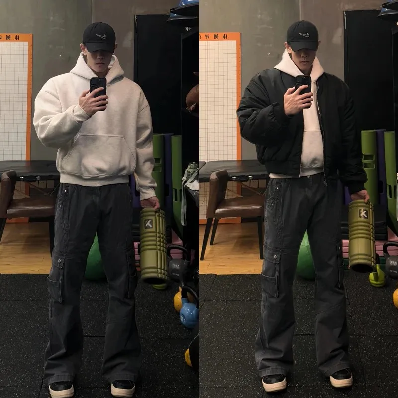 Thiened American Sle Boxy Hoodie Men's Autumn Winter Heavy Inner Match Hard Thiened Cleanfit Jaet Casual Loose Fit
Thiened American Sle Boxy Hoodie Men's Autumn Winter Heavy Inner Match Hard Thiened Cleanfit Jaet Casual Loose Fit