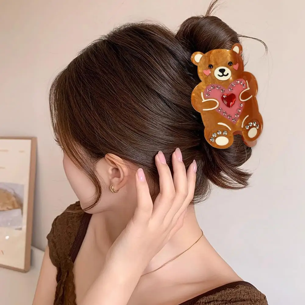 Cartoon Bear Shape Acrylic Back Head Hair Claw Clip Anti-slip Teeth Half-Tied Hairstyles Large Shark Hair Claw
Cartoon Bear Shape Acrylic Back Head Hair Claw Clip Anti-slip Teeth Half-Tied Hairstyles Large Shark Hair Claw