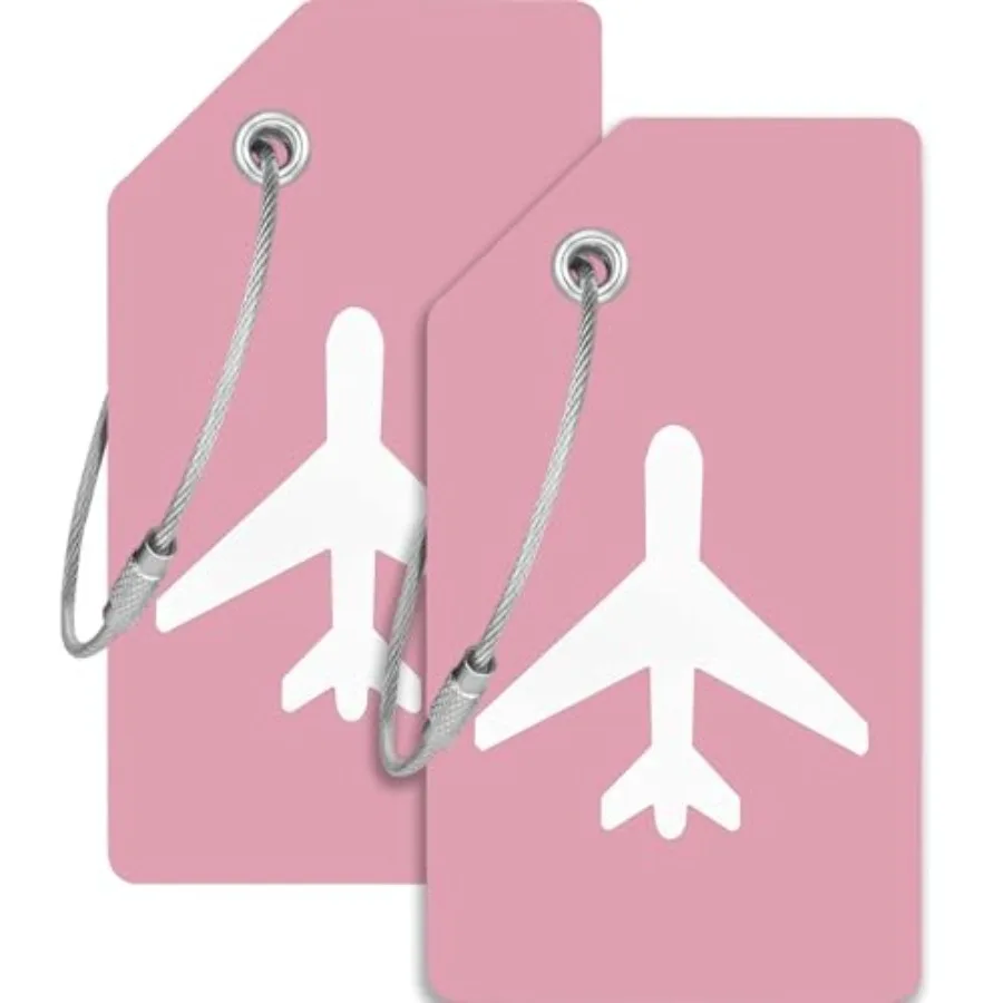 2 Pack Silicone Luggage Tag for Suitcases with Stainless Loop with Name ID Card Perfect to Quickly Spot Baggage Handbag Luggage
2 Pack Silicone Luggage Tag for Suitcases with Stainless Loop with Name ID Card Perfect to Quickly Spot Baggage Handbag Luggage