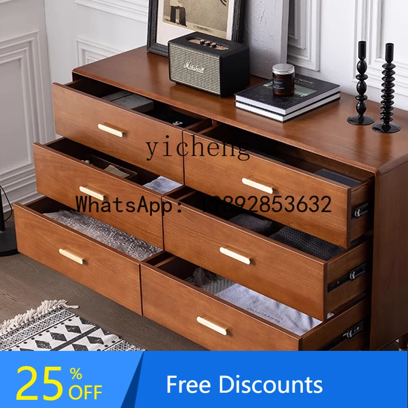 solid wood six-chest cabinet master bedroom bedside storage locker living room chest against the wall retro
solid wood six-chest cabinet master bedroom bedside storage locker living room chest against the wall retro