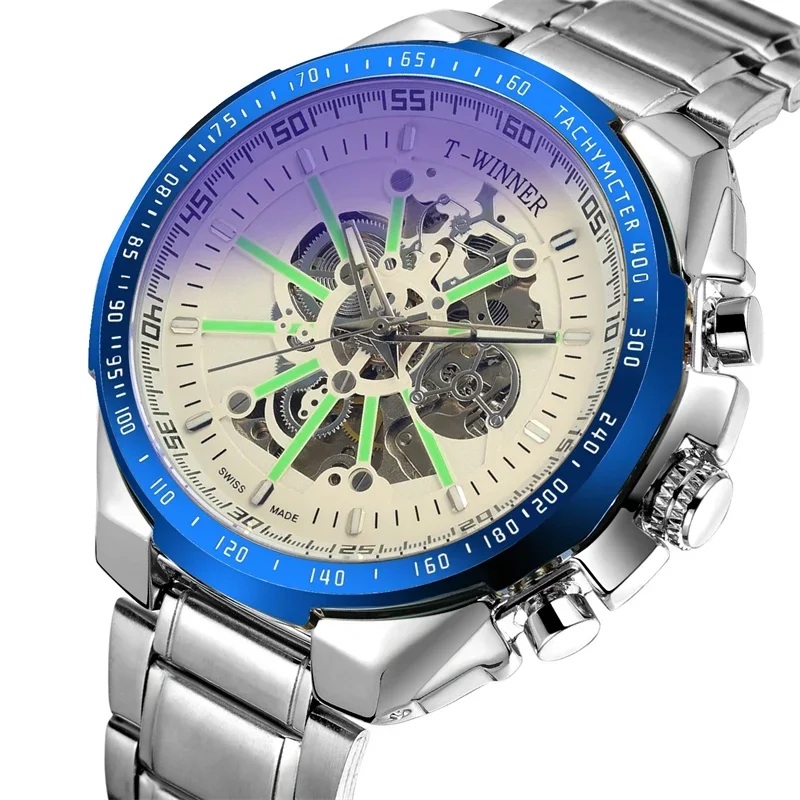 Mechanical men's watch with automatic waterproof and luminous wristwatch, gold-plated stainless steel men's watch
Mechanical men's watch with automatic waterproof and luminous wristwatch, gold-plated stainless steel men's watch