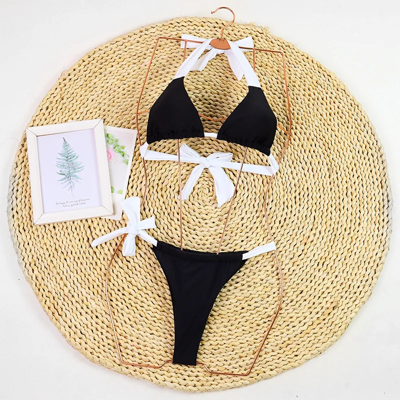 Sexy Women Summer Swimwear Bikini Set Tie Side Push Up Bra Thong Swimsuit G-String Two-pieces Swimming Bathing Suit Biquinis
Sexy Women Summer Swimwear Bikini Set Tie Side Push Up Bra Thong Swimsuit G-String Two-pieces Swimming Bathing Suit Biquinis