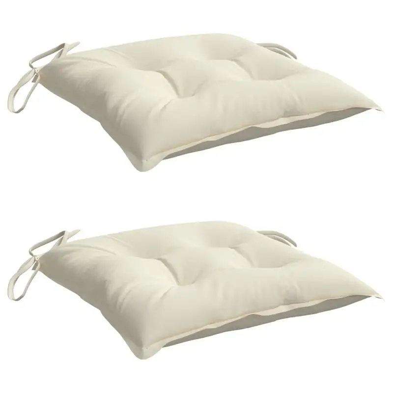 Chair Cushions 2 pcs Cream White 19.7"x19.7"x2.8" Oxford Fabric
Chair Cushions 2 pcs Cream White 19.7"x19.7"x2.8" Oxford Fabric