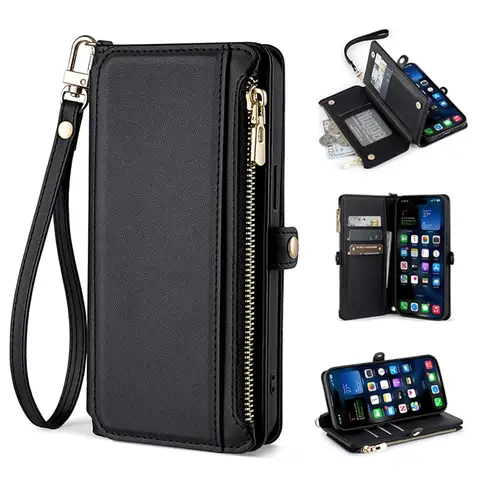 Flip Cover Leather Wallet Case for Samsung Galaxy A01 A02S A03S A04E A04S A05S 2017 A06 2018 Plus Core 4G Magnetic Protect Bags