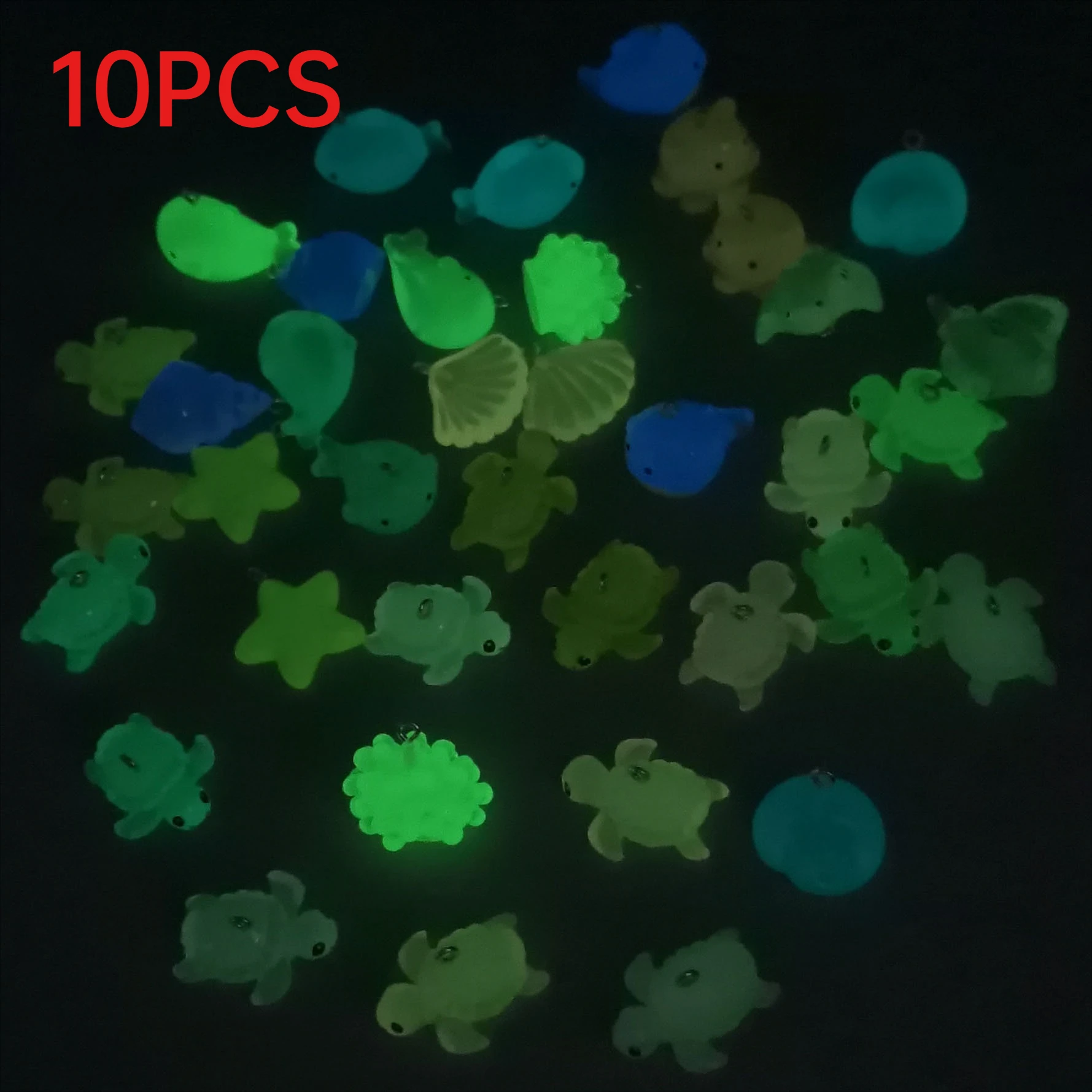 10Pcs Glow Dark Whale Turtle Conch Shell Charms Ocean DIY Pendants For Earring Keychain
10Pcs Glow Dark Whale Turtle Conch Shell Charms Ocean DIY Pendants For Earring Keychain