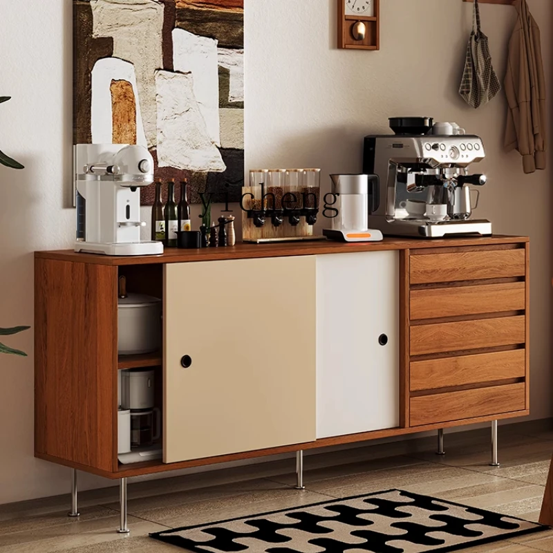 Zz retro style dining side cabinet, living room integrated storage against the wall, small apartment household storage cabinet
Zz retro style dining side cabinet, living room integrated storage against the wall, small apartment household storage cabinet