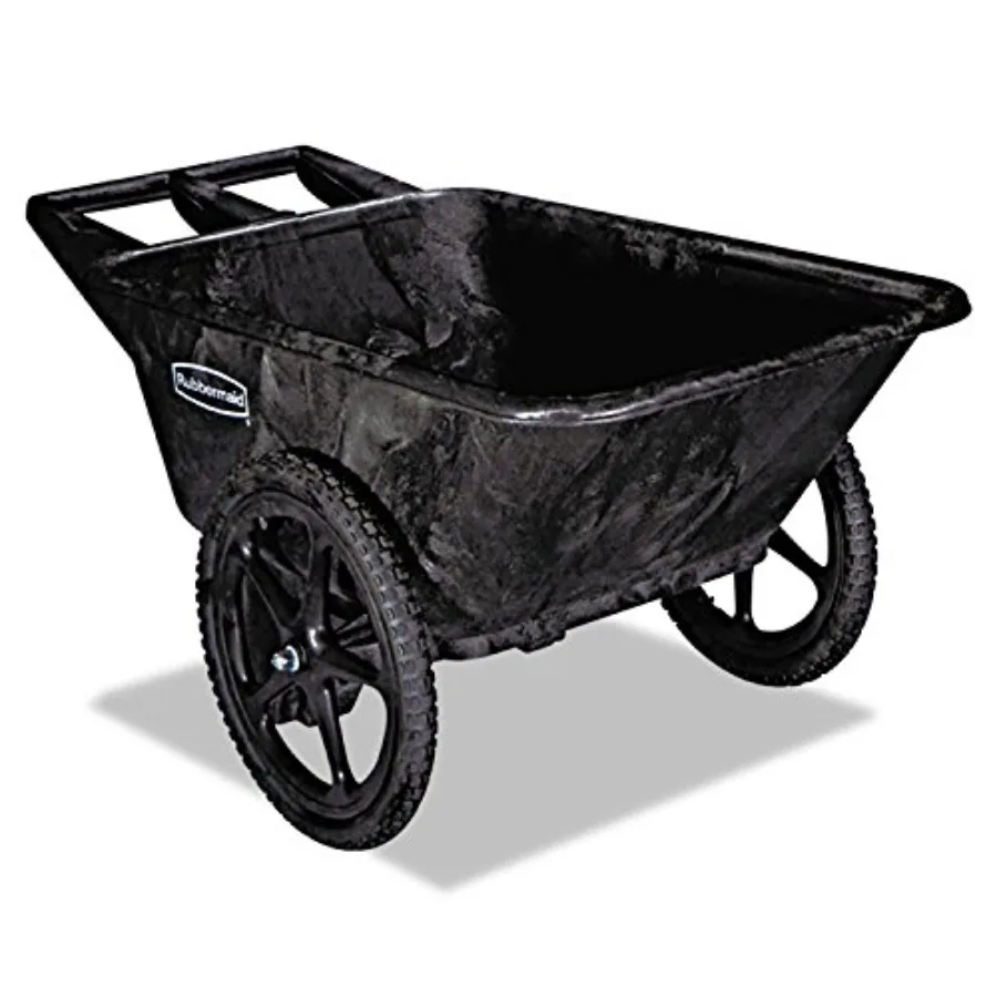 Utility cart for outdoor use polyethylene body black large 20 x 2.25 inch pneumatic tires for smooth rolling on rough terrain
Utility cart for outdoor use polyethylene body black large 20 x 2.25 inch pneumatic tires for smooth rolling on rough terrain
