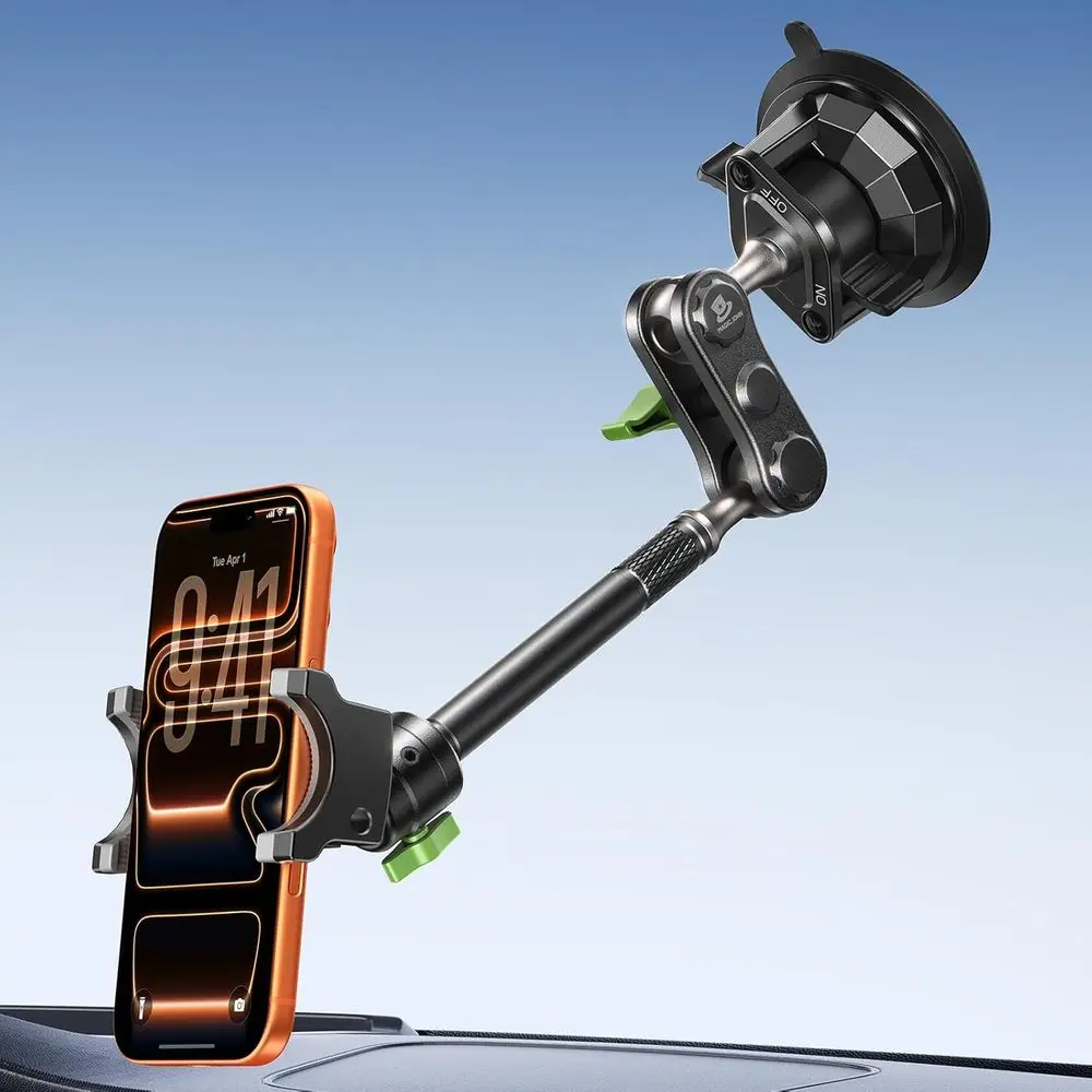 Прочный алюминиевый держатель для телефона, 360° ° Вращающееся автомобильное крепление на лобовое стекло, с присоской, совместимое со всеми смартфонами
Прочный алюминиевый держатель для телефона, 360° ° Вращающееся автомобильное крепление на лобовое стекло, с присоской, совместимое со всеми смартфонами