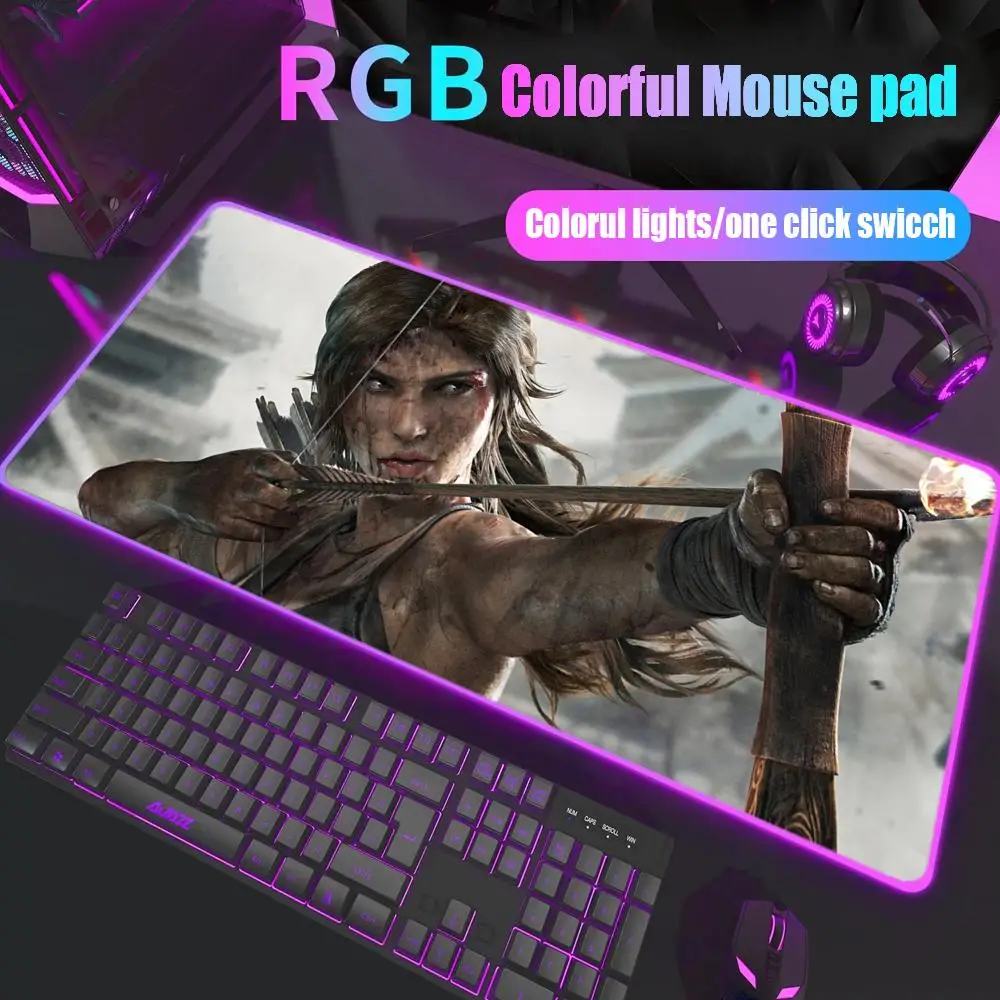 Tomb Raider Lara Croft Mouse Pad Gamer Rgb Desk Mat Back Light Led Mousepad Setup Gaming Accessories Deskmat Big Mousepepad Back
Tomb Raider Lara Croft Mouse Pad Gamer Rgb Desk Mat Back Light Led Mousepad Setup Gaming Accessories Deskmat Big Mousepepad Back