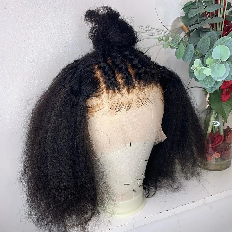 Yaki Soft 180Density Long Natural Black Kinky Straight Lace Front Wig For Black Women With Baby Hair Glueless Natural Hairline
Yaki Soft 180Density Long Natural Black Kinky Straight Lace Front Wig For Black Women With Baby Hair Glueless Natural Hairline