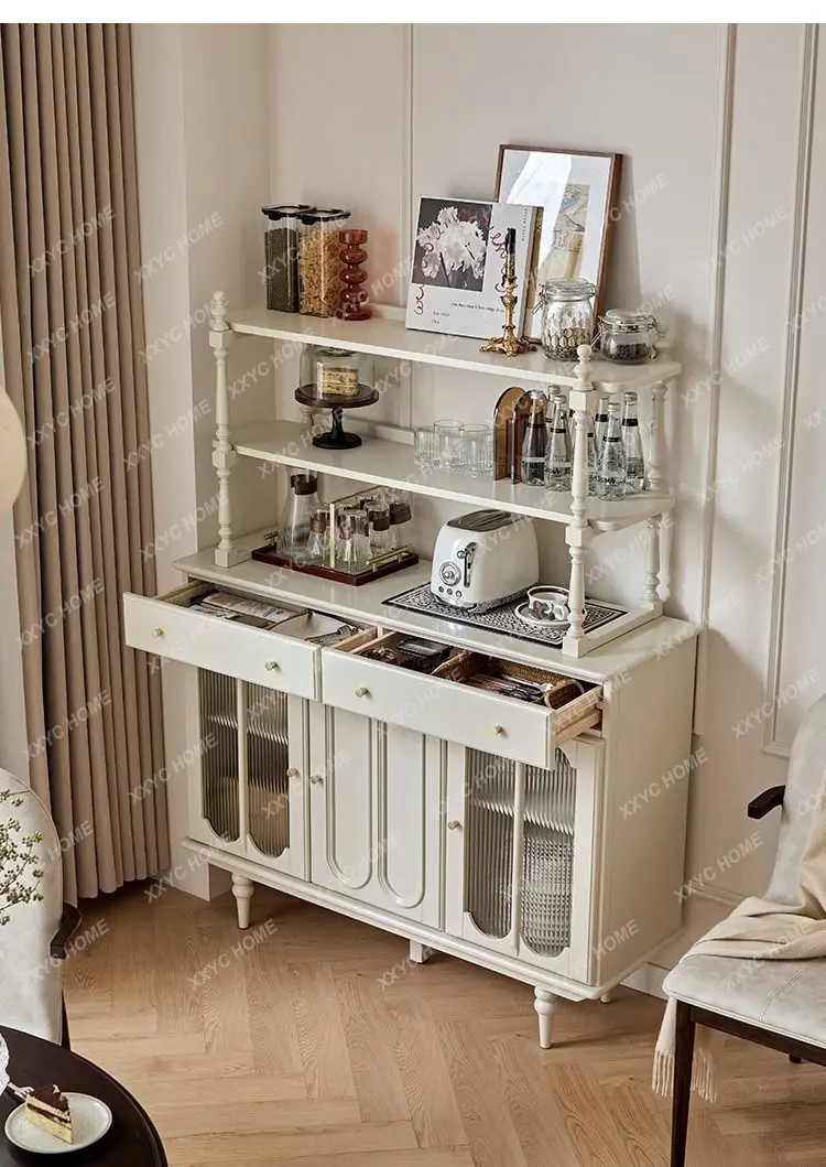 NN cream solid wood dining side cabinet storage living room wall book porch side cabinet
NN cream solid wood dining side cabinet storage living room wall book porch side cabinet