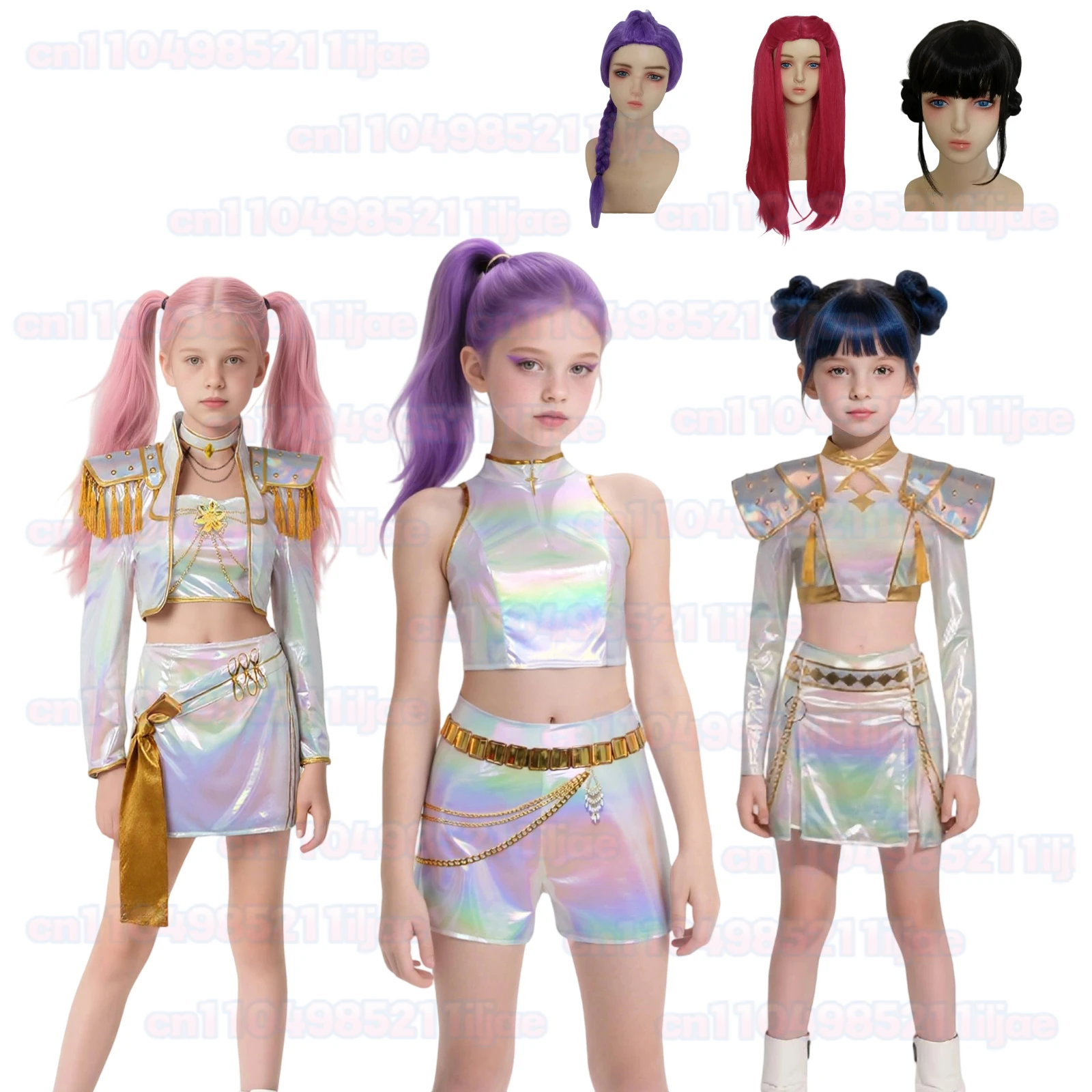 KIDS KPop Rumi Mira Zoey White Sing Suit Women Girls Halloween Party Role Playing Outfit Cosplay Costume Wig for Adult Children
KIDS KPop Rumi Mira Zoey White Sing Suit Women Girls Halloween Party Role Playing Outfit Cosplay Costume Wig for Adult Children